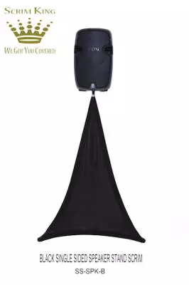 Speaker Stand Scrim - Single Side in Black